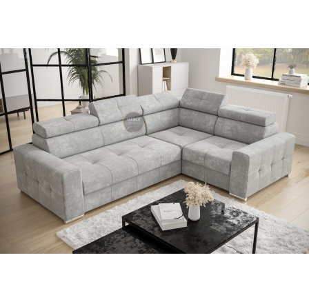 Rohová sedací souprava s funkcí spaní MARGO II 270X197 - volitelný odstín , pravá Rohová sedací souprava s funkcí spaní MARGO II 270X197 - volitelný odstín , pravá