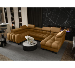 Rohová sedací souprava ASPEN MAX II 195x350x170 cm přírodní kůže - levá, přírodní kůže - volitelná barva