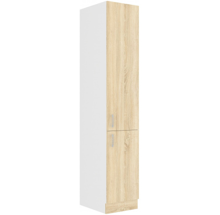 Kuchyňská skříň SARA - 40 DK-210 2F, Bílá / Dub Sonoma