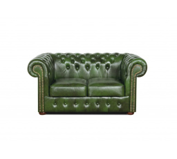 Pohovka Chesterfield Classic 2 kůže zelená