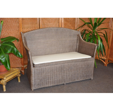 Ratanová lavice hnědá