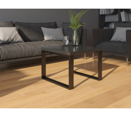 Konferenční stolek MOARTI 60x60 Black Shine+Black Mat