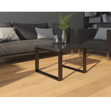 Konferenční stolek MOARTI 60x60 Black Shine+Black Mat