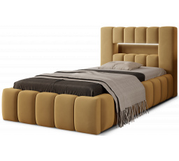 Postel Lamica s kovovým roštem a úložným prostorem 90x200 cm, Nube 45