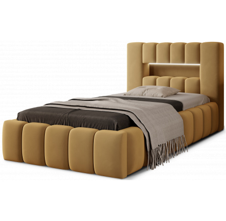 Postel Lamica s kovovým roštem a úložným prostorem 90x200 cm, Nube 45
