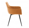 Židle ANDRE velur karamel 56x61x86 cm ALL 847313