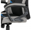 Herní židle, houpací mechanismus, černá látka, KA-L611 BLUE