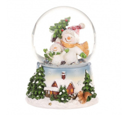 Sněžítko se sněhuláky - polyresin, hrací, barevné