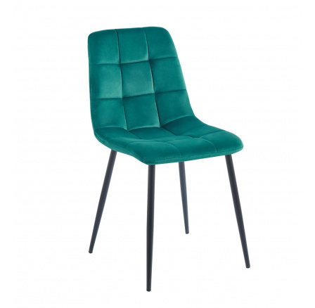 Židle velvet zelená K11-FX