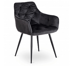 Židle MODESTO Černá Sametová