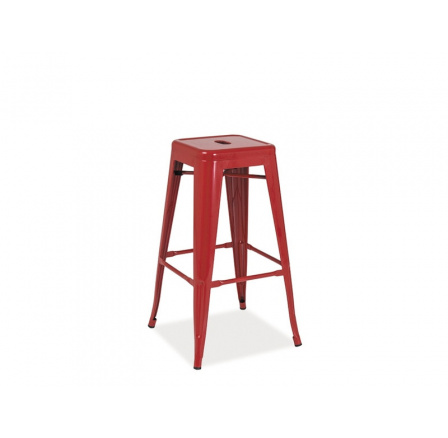 Barová židle LONG - červená