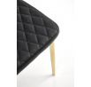 Jídelní židle K501, Černá/Zlatá