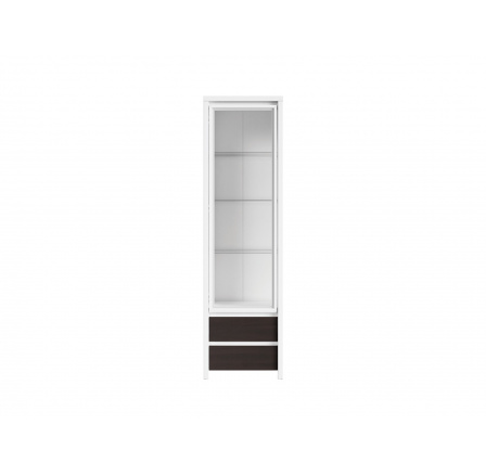Regál KASPIAN REG1W2S bílá/wenge