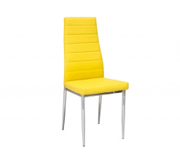 H-261-židle žlutá chrom/eco (H261ZCH) (S) (K150-Z)