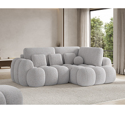 Cozion Corner Sofa Bed with Storage, Grey Chenille, Right-Hand Facing Kendell 03 202x140 Right 1