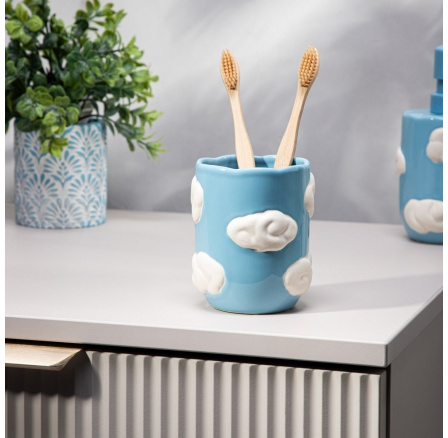 Koupelnový hrnek DREAMY s mraky 8.3x9.9 cm 734861