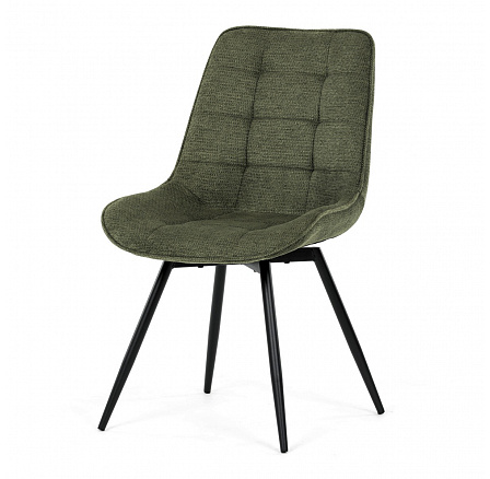 Jídelní židle, zelená, látka, HC-T1130 GRN2