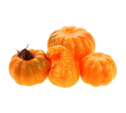 Dýně umělá - mix tvarů, oranžová, cena za balení (4 ks)