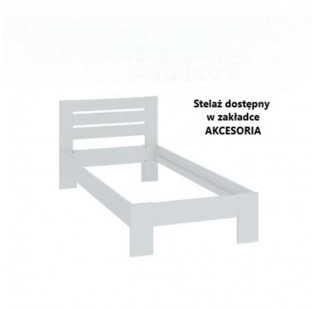 Postel 90x200 bílá LP1-FX