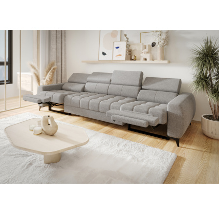 Sofa PORTO IV , relax 331 cm - šedá Sofa PORTO IV , relax 331 cm - šedá