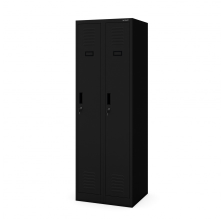 Kovová pracovní skříňka čtyřkomorová černá: KACPER II, 600 x 1800 x 500 mm Kovová pracovní skříňka čtyřkomorová černá: KACPER II, 600 x 1800 x 500 mm