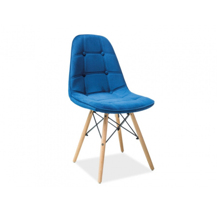 Jídelní židle AXEL III, modrá/buk