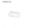 Dětský pokoj CARINI 2 mini, světlý grafit/bílá briliantová/dub nash