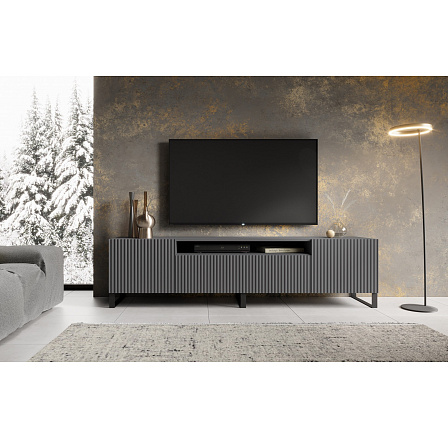 TV skříňka NOEMI Stojící Grafit+Grafit