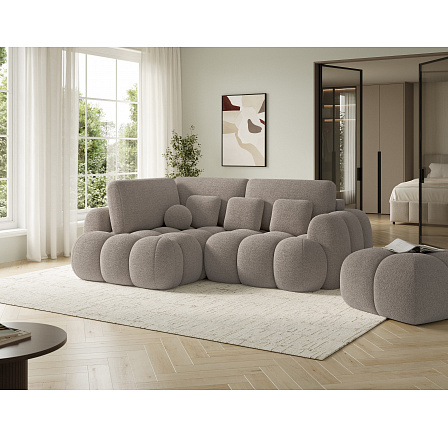 Cozion Corner Sofa Bed with Storage, Brown Bouclé, Left-Hand Facing Royal 20 202x140 Left 1 Cozion Corner Sofa Bed with Storage, Brown Bouclé, Left-Hand Facing Royal 20 202x140 Left 1