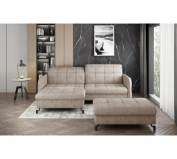Rohová sedací souprava LORELLE + Taburet Dora 21 110x200 Levý 1