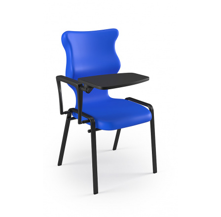 Židle studentská Plus velikost 6, Modrá/Šedá 