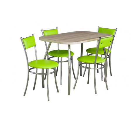 Stůl Zeus na nohách Twister (bez židlí)