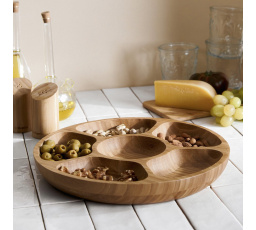 Platter BAMBOU bambusový s přihrádkami 32 cm ALL 958407