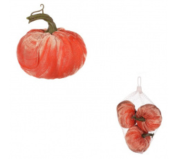 Dýně plastová s látkou, barva lososová, cena za balení (6 ks)