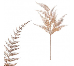 Kapradí - umělá větev, zlatá matná