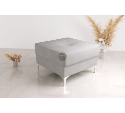 Taburet  s kontejnerem 55x55  cm - šedá