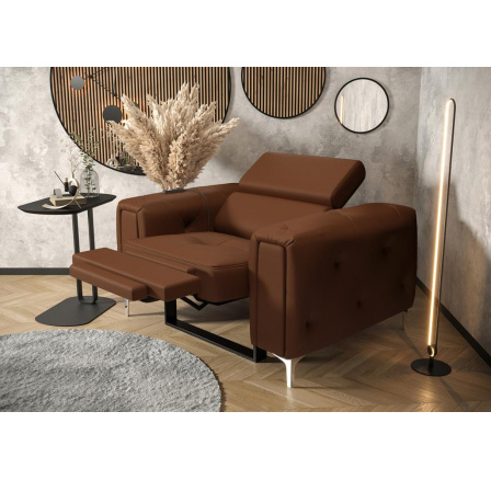 Křeslo ORION , relax přírodní kůže - Hnědá kůže Křeslo ORION , relax přírodní kůže - Hnědá kůže