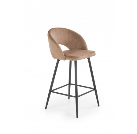 Barová židle H96, Béžová/Černá