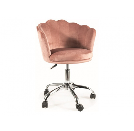 Kancelářská židle ROSE VELVET, Starorůžový Bluvel 52