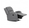 Polohovací křeslo, šedá, látka vintage, TV-4089 GREY