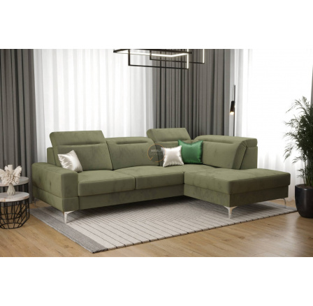 Rohová sedací souprava MALIBU MINI 180X250 - pravá, olivová