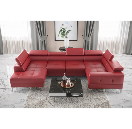 Rohová sedací souprava TOSCANIA MAX I 170x350x185 cm přírodní kůže - pravá, přírodní kůže - volitelná barva Rohová sedací souprava TOSCANIA MAX I 170x350x185 cm přírodní kůže - pravá, přírodní kůže - volitelná barva