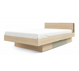 Dětská postel SALSA SL15 - universální 120x200 cm, Dub piškotový/Eukalyptus/Salsa