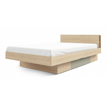 Dětská postel SALSA SL15 - universální 120x200 cm, Dub piškotový/Eukalyptus/Salsa