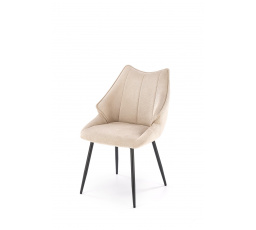 Jídelní židle K543, Béžová/Černá