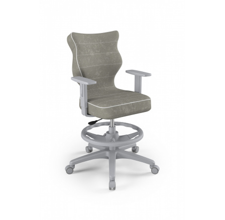 Kancelářské křeslo DUO , šedá Visto 03 velikost 5 WK+P