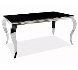 Jídelní stůl PRINC 150, Černá/Chrom