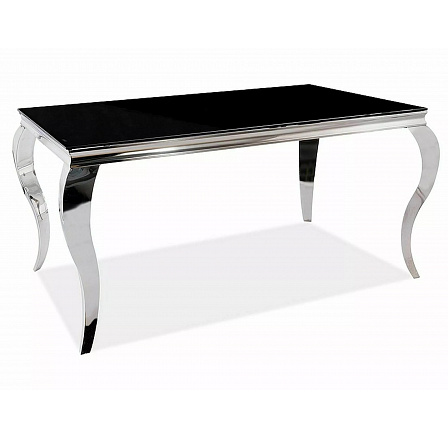 Jídelní stůl PRINC 150, Černá/Chrom