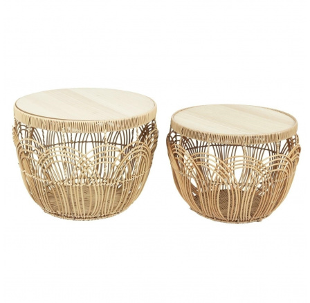 Sada 2 pletených stolků Java Sada 2 pletených stolků Java