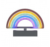 Lampa LED Rainbow s efektem neonu
